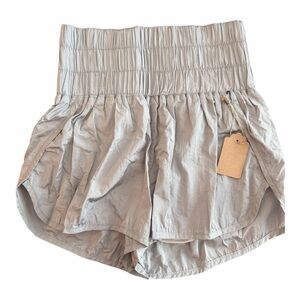 Free People Movement - silver High-Waisted Shorts - size S